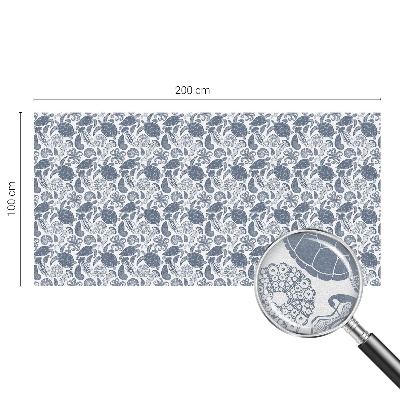 Colored window film stained glass Ocean life