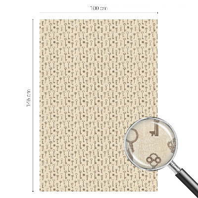 Frosted glass film stained glass effect Mysterious keys