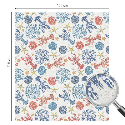 Patterned window film Crayfish corals