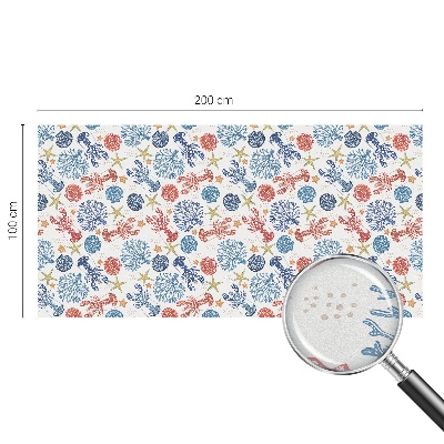 Patterned window film Crayfish corals