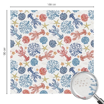 Patterned window film Crayfish corals