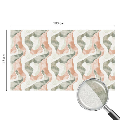 Frosted glass film stained glass effect Colorful waves