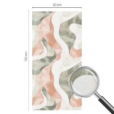 Frosted glass film stained glass effect Colorful waves