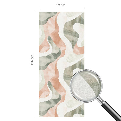 Frosted glass film stained glass effect Colorful waves