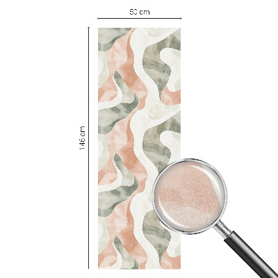 Frosted glass film stained glass effect Colorful waves