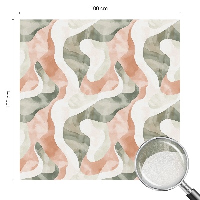 Frosted glass film stained glass effect Colorful waves