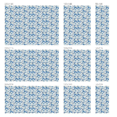 Privacy window film Watercolor flowers