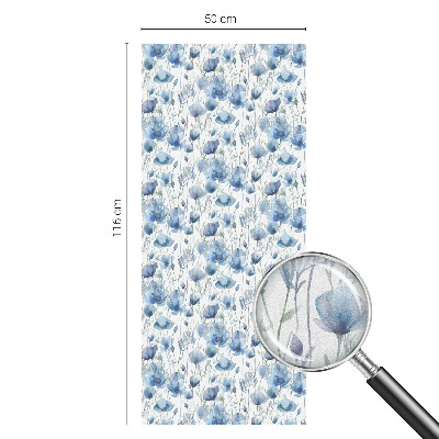 Privacy window film Watercolor flowers