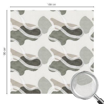 Frosted glass film stained glass effect Organic pattern