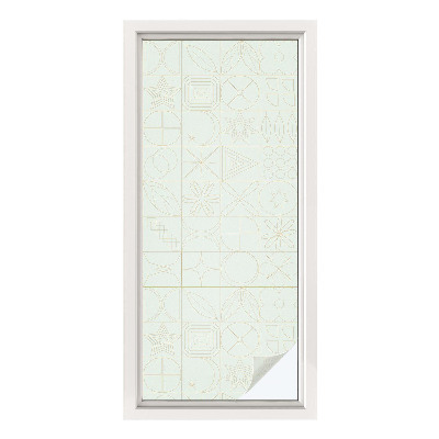 Colored window film stained glass Geometric mosaic