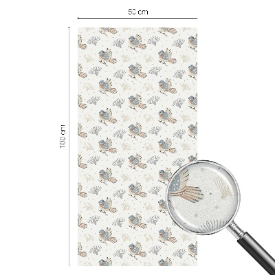 Privacy window film Birds pattern