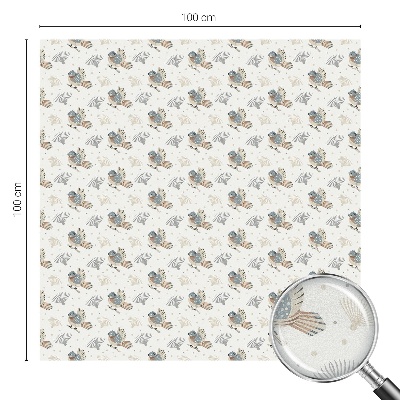 Privacy window film Birds pattern