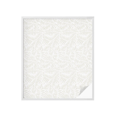 Opaque window film stained glass style Leafy elegance