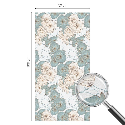 Patterned window film Delicate flowers