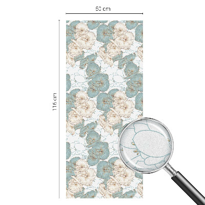 Patterned window film Delicate flowers