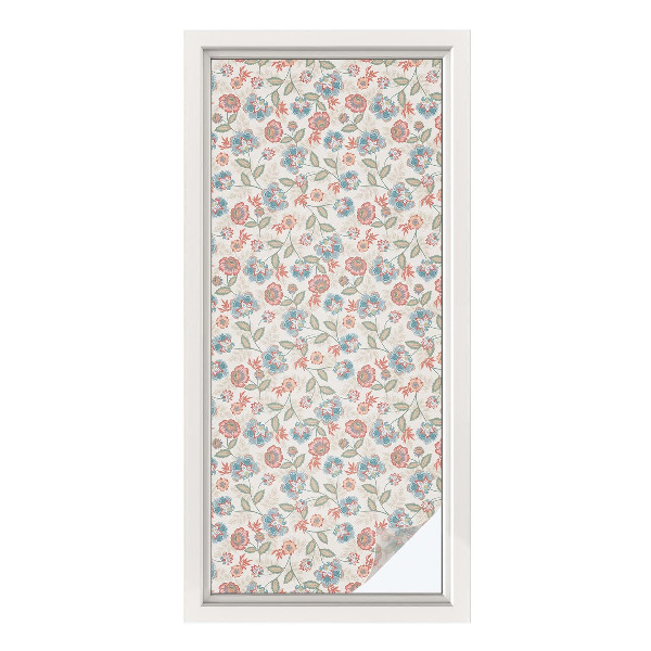 Privacy window film Floral pattern