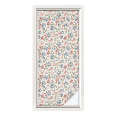 Privacy window film Floral pattern