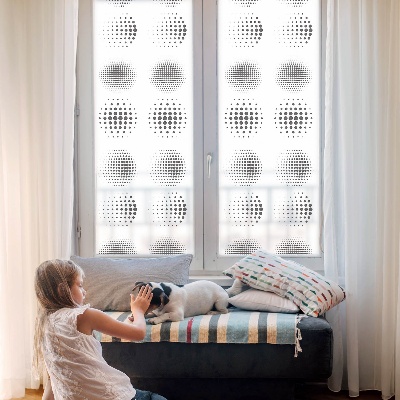Patterned window film Dotted circles