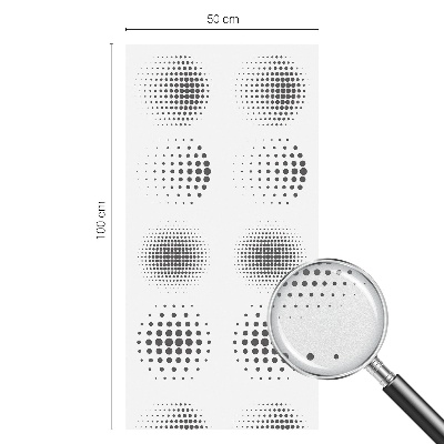 Patterned window film Dotted circles