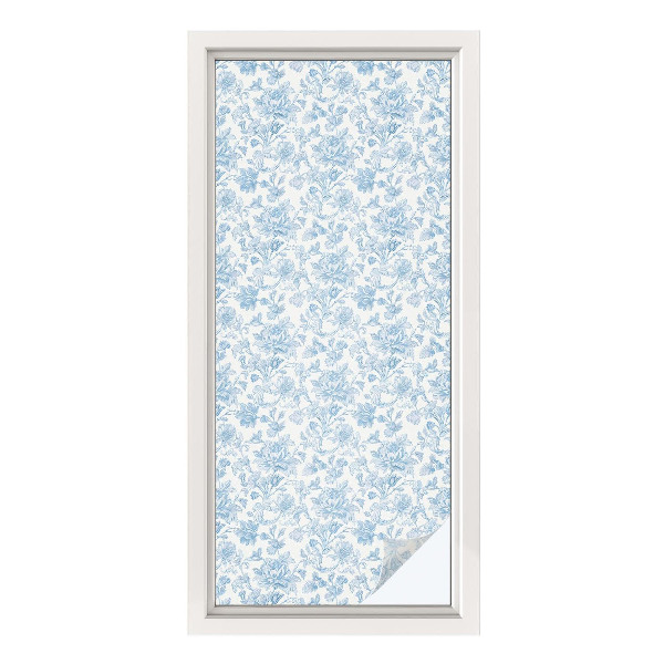 Colored window film stained glass Floral pattern