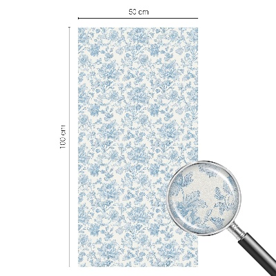 Colored window film stained glass Floral pattern