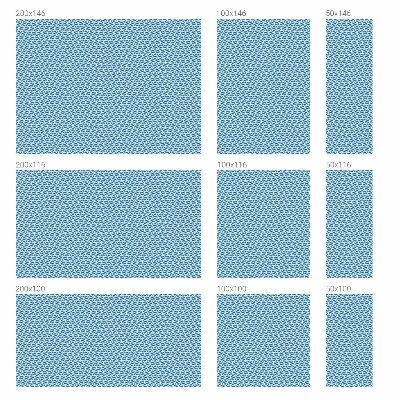 Patterned window film Blue waves