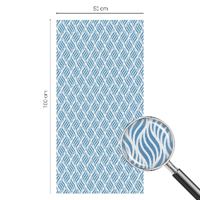 Patterned window film Blue waves