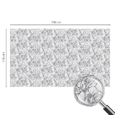 Privacy window film Floristic elegance