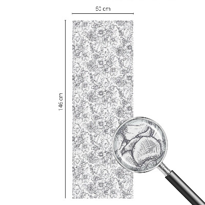 Privacy window film Floristic elegance