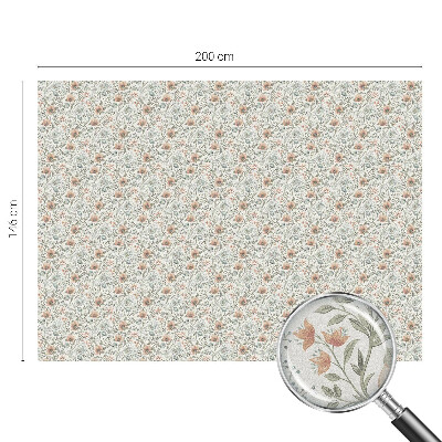 Frosted glass film stained glass effect Floral pattern