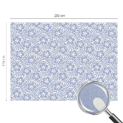 Opaque window film stained glass style Hibiscus flowers