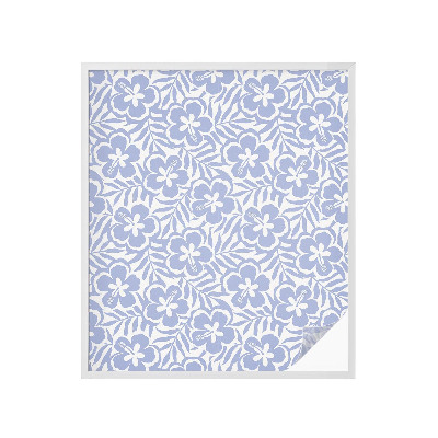 Opaque window film stained glass style Hibiscus flowers