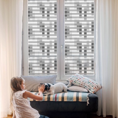 Patterned window film Graphic grid