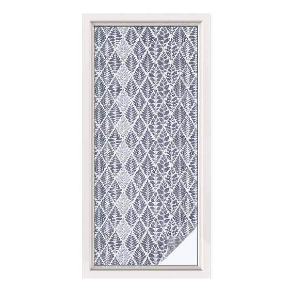 Colored window film stained glass Patterned leaves