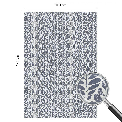 Colored window film stained glass Patterned leaves