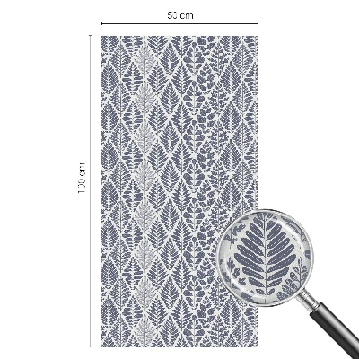 Colored window film stained glass Patterned leaves