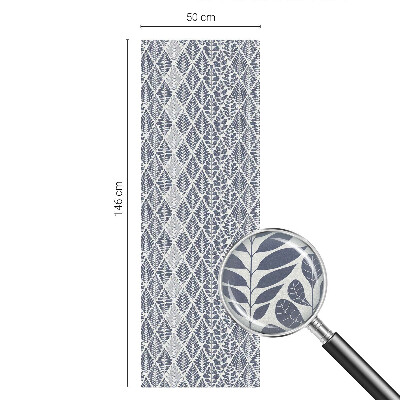 Colored window film stained glass Patterned leaves