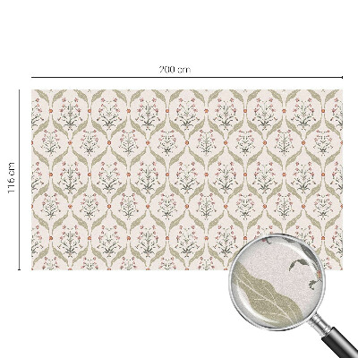 Frosted glass film stained glass effect Floral pattern