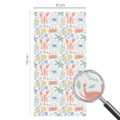 Privacy window film Nautical motifs