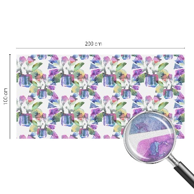 Opaque window film stained glass style Colorful abstraction