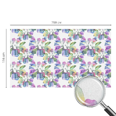 Opaque window film stained glass style Colorful abstraction