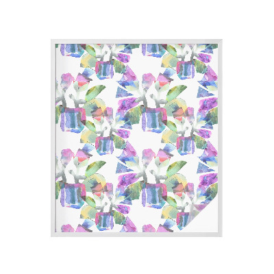 Opaque window film stained glass style Colorful abstraction