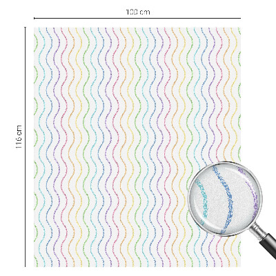 Frosted glass film stained glass effect Rainbow lines