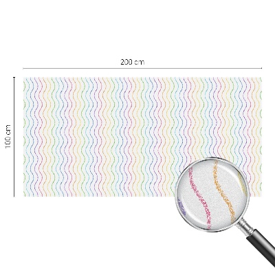 Frosted glass film stained glass effect Rainbow lines