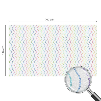 Frosted glass film stained glass effect Rainbow lines
