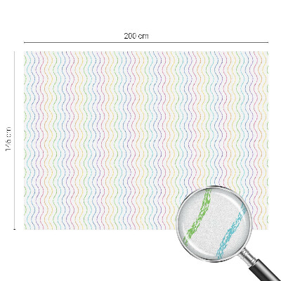 Frosted glass film stained glass effect Rainbow lines