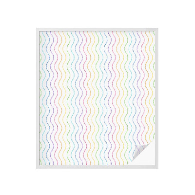 Frosted glass film stained glass effect Rainbow lines