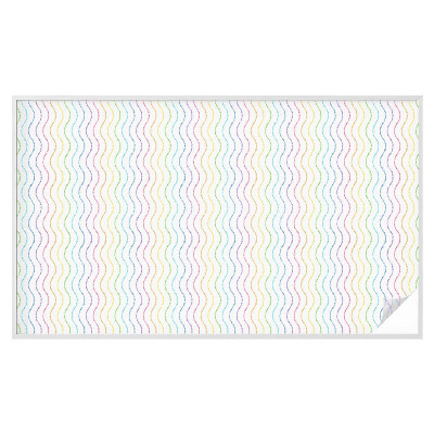 Frosted glass film stained glass effect Rainbow lines