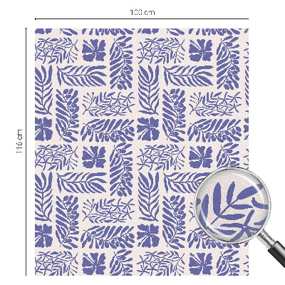 Colored window film stained glass Plant patterns