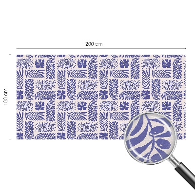 Colored window film stained glass Plant patterns